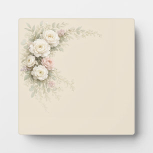 Romantisches botanisches Eckbouquet für Eleganz Fotoplatte