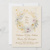 romantisches botanisches Foto Save The Date (Vorderseite)