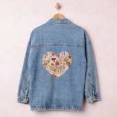 romantisches botanisches Herz  Jeansjacke (Hangar)