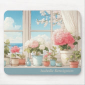 Romantisches Botanisches Personalisiertes Mauspad (Vorne)