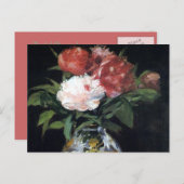 Romantisches Bouquet Rose Bridal Postcard Einladungspostkarte (Vorne/Hinten)