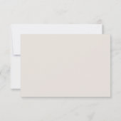 Romantisches Bouquet-UAwg Menu RSVP Karte (Rückseite)