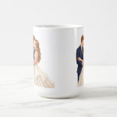 Romantisches Brautpaar Kaffeetasse (Mittel)