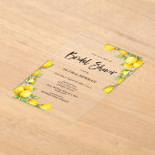 Romantisches Brautparty Acryleinladungen (Ablage )