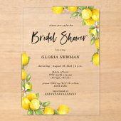 Romantisches Brautparty Acryleinladungen (Vorderseite)