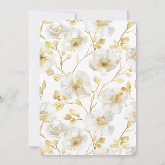 Romantisches Brautparty Einladung (Rückseite)