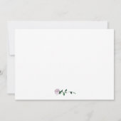 Romantisches Brautparty für den Blumenanker Einladung (Rückseite)