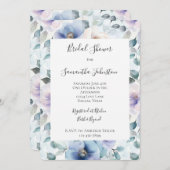 Romantisches Brautparty Hübscher Lavendel-Blume Einladung (Vorne/Hinten)