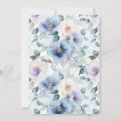 Romantisches Brautparty Hübscher Lavendel-Blume Einladung (Rückseite)