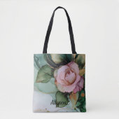 Romantisches Brautparty Rosa Rose Tasche (Vorderseite)