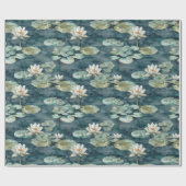 Romantisches Brautparty "Seen Liege florales" Geschenkpapier (Flach)