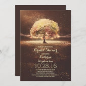 Romantisches Brautparty von Lichtern Einladung (Vorne/Hinten)