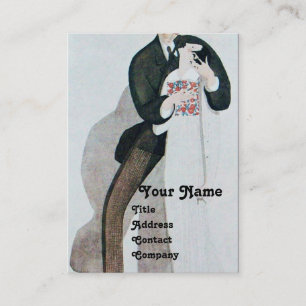 ROMANTISCHES BRIDE & GROOM WEDING PARTY MONOGRAM VISITENKARTE