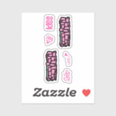 Romantisches Buch Tropes Hot Pink Pack Aufkleber (Blatt)