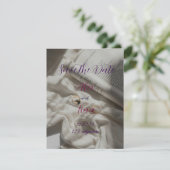 Romantisches Budget Hochzeit Speichern Sie die Dat Save The Date (Stehend Vorderseite)