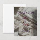 Romantisches Budget Hochzeit Speichern Sie die Dat Save The Date (Vorne/Hinten)