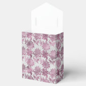 Romantisches Burgundy Rot Silver Floral Brautparty Geschenkschachtel (Geöffnet)