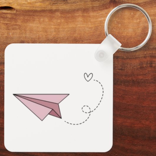 Romantisches Camping Sunset - Schlüsselanhänger (Rückseite)