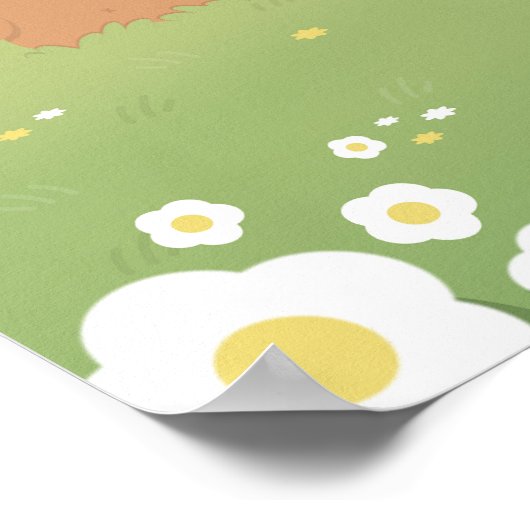 Romantisches Capybara Couple Poster (Ecke)