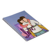 Romantisches Cartoon-Notebook - Niedliches Paar Notizblock (Rechte Seite)
