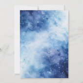 Romantisches Celestial Moon Star Clouds Brautparty Einladung (Rückseite)