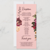 Romantisches Chrysanthemum auf Gossamer Pink (Rückseite)