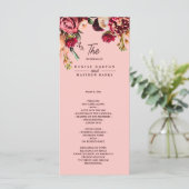 Romantisches Chrysanthemum auf Gossamer Pink (Stehend Vorderseite)