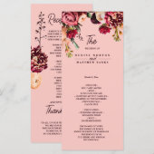 Romantisches Chrysanthemum auf Gossamer Pink (Vorne/Hinten)