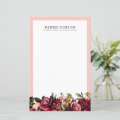 Romantisches Chrysanthemum auf Gossamer Pink (Stehend Vorderseite)