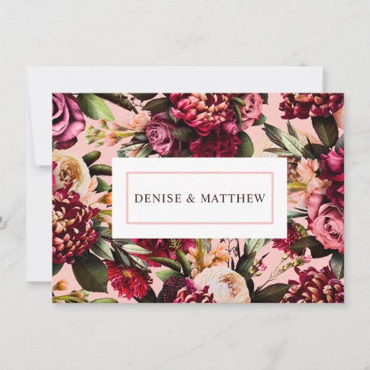 Romantisches Chrysanthemum auf Gossamer Pink (Vorderseite)