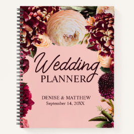 Romantisches Chrysanthemum auf Gossamer Pink Notizblock