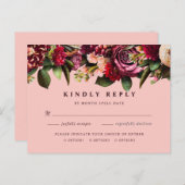 Romantisches Chrysanthemum auf Gossamer Pink Postkarte (Vorne/Hinten)