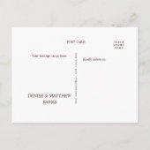 Romantisches Chrysanthemum auf Gossamer Pink Postkarte (Rückseite)