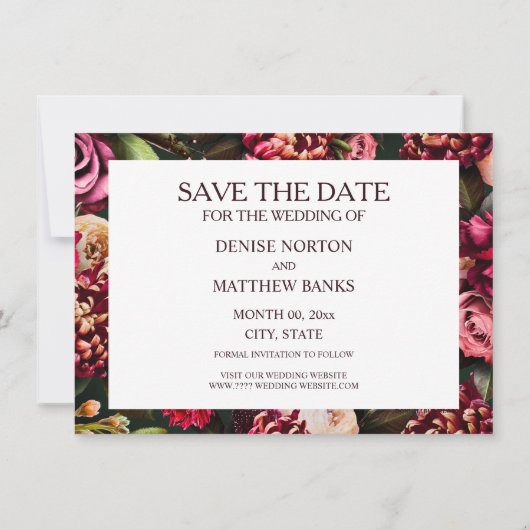 Romantisches Chrysanthemum auf Smarald (Rückseite)