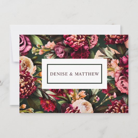 Romantisches Chrysanthemum auf Smarald (Vorderseite)