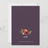 Romantisches Chrysanthemum für Mitternachtsfeier Einladung (Rückseite)