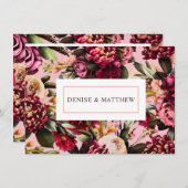 Romantisches Chrysanthemum über Almond Blossom (Vorne/Hinten)