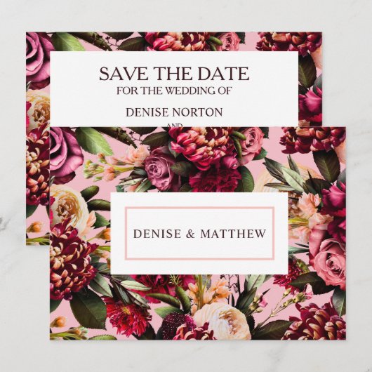 Romantisches Chrysanthemum über Almond Blossom (Vorne/Hinten)