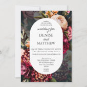 Romantisches Chrysanthemum zur Aquamarinen Hochzei Einladung (Vorderseite)