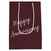 Romantisches Clothespin-Paar mit Herz Mittlere Geschenktüte (Rückseite)