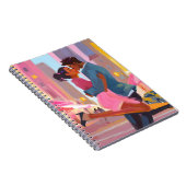 Romantisches Coupé-Notebook - farbenfrohe Liebe Jo Notizblock (Rechte Seite)