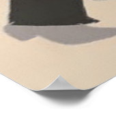 Romantisches Couple Ballroom-Tanzen in Farbe Poster (Ecke)