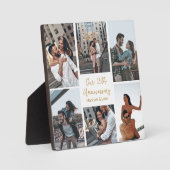 Romantisches Couple Collage Anniversary Custom Fot Fotoplatte (Vorderseite)