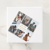 Romantisches Couple Foto Collage Jubiläum Party Geschenkanhänger (Beispiel)