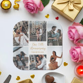 Romantisches Couple Foto Collage Jubiläum Party Pappteller