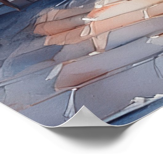 Romantisches Couple Poster (Ecke)