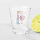 Romantisches Couple Shot Glass - Liebe Schnapsglas (Rückseite)