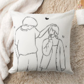 Romantisches Couple Throw Kissen - Niedliche Liebe (Decke)