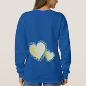 Romantisches, cremiges Herz ist mein Valentine Sweatshirt (Rückseite)