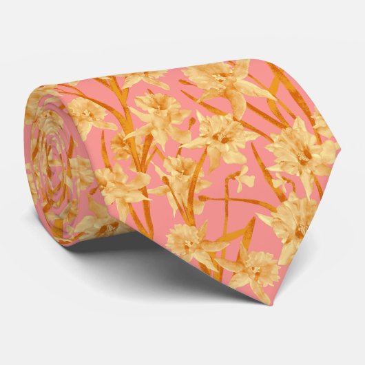 Romantisches Daffodil Krawatte (Gerollt)